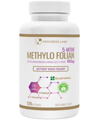 METHYLOFOLIAN <BR>AKTYWNY KWAS FOLIOWY 400 µg <br> PRODUKT WEGAŃSKI <BR> 120 KAPSUŁEK
