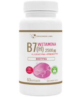 WITAMINA B7 <BR> BIOTYNA 2500 µg <br>PRODUKT WEGAŃSKI <BR> 60 KAPSUŁEK