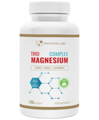 MAGNEZ COMPLEX <BR> TRZY FORMY 400 mg <br> PRODUKT WEGAŃSKI <BR> 120 KAPSUŁEK