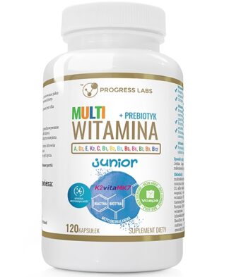 Multiwitamina Junior Witamina B COMPLEX + ADEK + Wit C + Prebiotyk 120 Kapsułek
