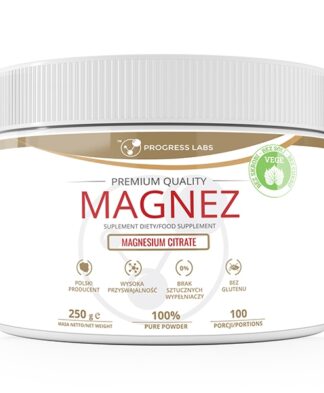 Magnez w Proszku Cytrynian Magnezu 250g Produkt Vege