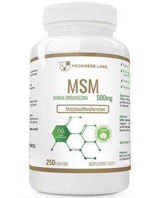 MSM 500mg Siarka organiczna 250 tabletek