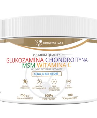 Glukozamina Chondroityna MSM Witamina C 250g Stawy, Kości, Mięśnie