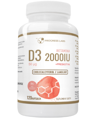 WITAMINA D3 FORTE <br> 2000 IU 50 µg <br> 120 KAPSUŁEK