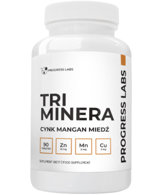 TRI MINERA <br> CYNK MANGAN MIEDŹ <br> 90 TABLETEK