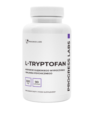 L-TRYPTOFAN <BR> 500 mg <BR> PRODUKT WEGAŃSKI <BR> 90 KAPSUŁEK